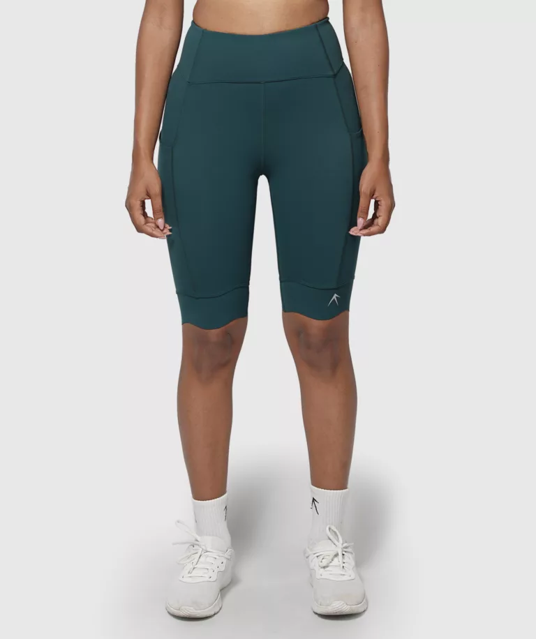 Women Performance Biker Short Dark-Green Image 1