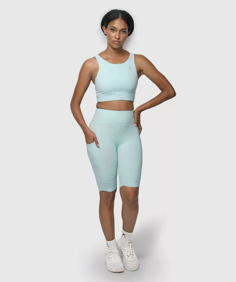 Women Performance Biker Short Light-Green Image 6