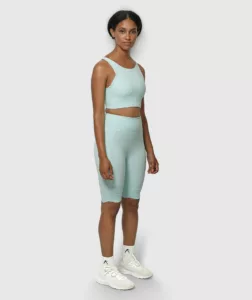 Women Performance Biker Short Light-Green thumbnail 3