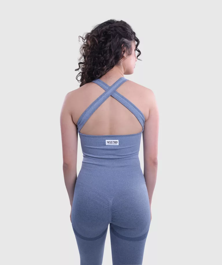 Women Ace X-Back Jumpsuit Blue-Marl thumbnail 4