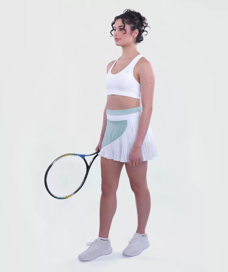 Women PadelPro Skirt White-Green thumbnail 4