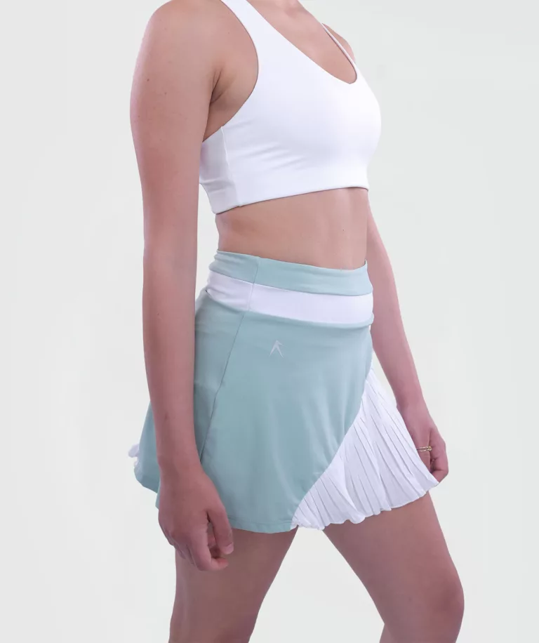 Women PadelPro Skirt White-Green thumbnail 3