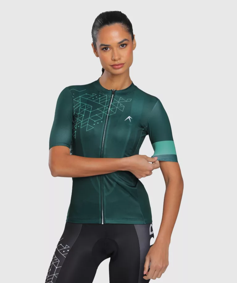 Women AeroLite Jersey Green Image 5