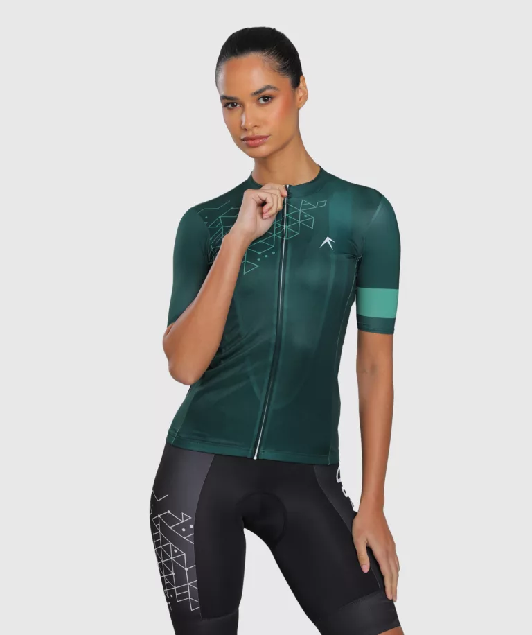 Women AeroLite Jersey Green Image 6