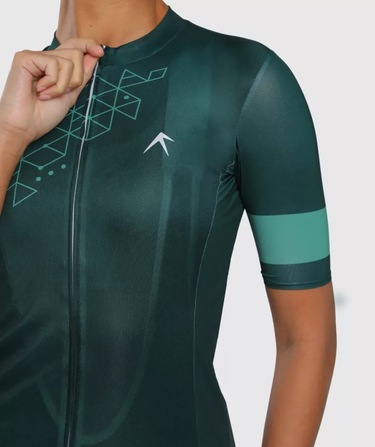 Women AeroLite Jersey Green Image 7