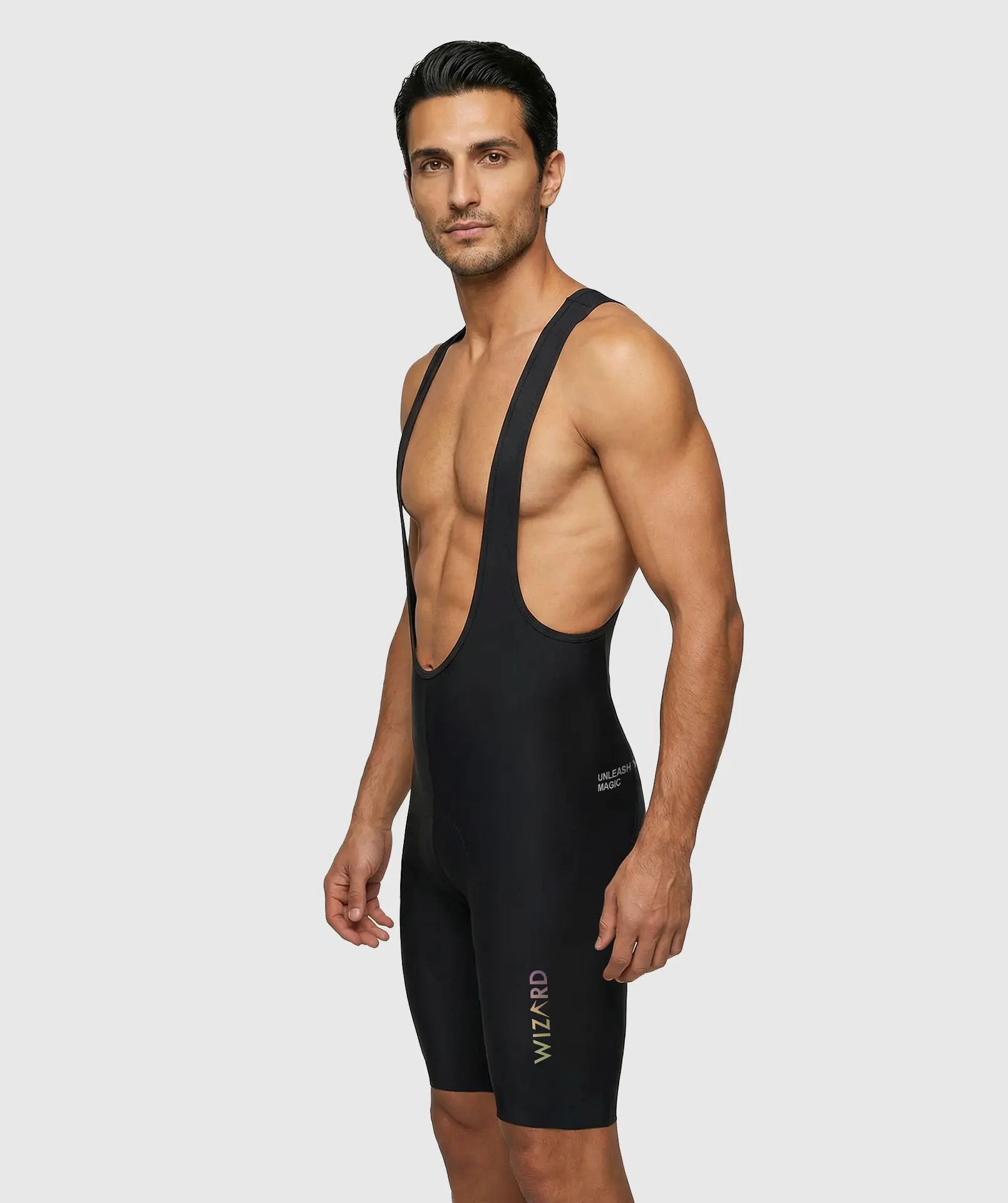 Men Streamline Bib Short Black thumbnail 4